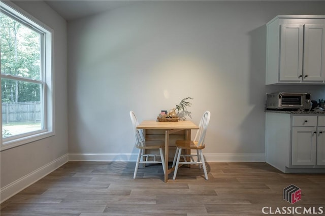 35 Westwood St, Danielsville, GA 30633 - dining space featuring healthy amount of natural light, light wood-style flooring, and baseboards