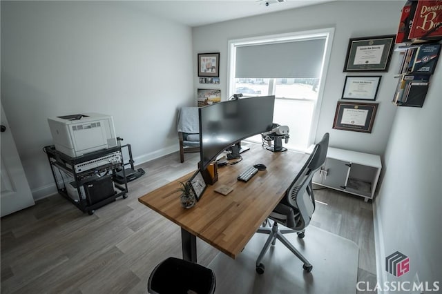 35 Westwood St, Danielsville, GA 30633 - home office with wood finished floors and baseboards
