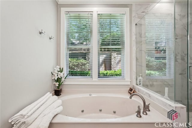 1050 Tailwater Unit A, Greensboro, GA 30642 - full bath featuring a tub with jets and a stall shower