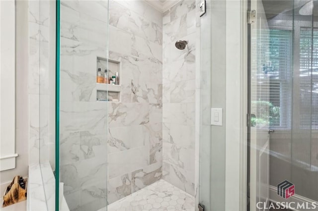 1050 Tailwater Unit A, Greensboro, GA 30642 - full bath with a marble finish shower and ornamental molding