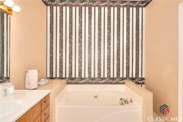 224 Red Oak Dr, Maysville, GA 30558 - full bathroom with vanity and a garden tub