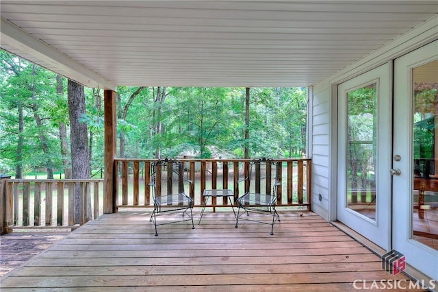 224 Red Oak Dr, Maysville, GA 30558 - view of wooden deck