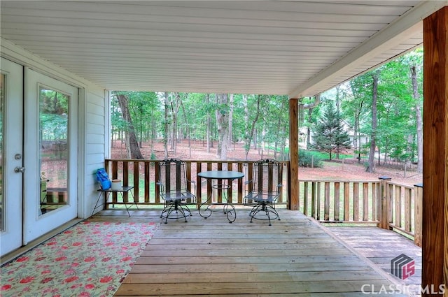 224 Red Oak Dr, Maysville, GA 30558 - view of wooden terrace