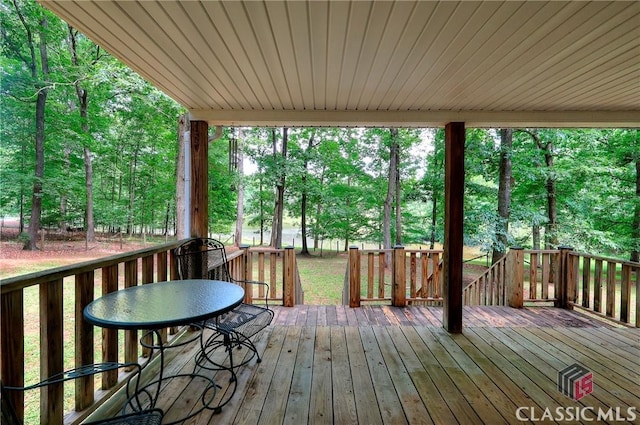 224 Red Oak Dr, Maysville, GA 30558 - view of wooden terrace