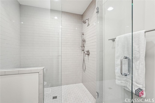 1170 Broadpoint Dr, Greensboro, GA 30642 - bathroom featuring a shower stall and recessed lighting