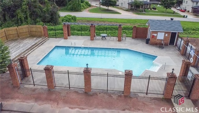 2165 Milledge Dr S, Athens, GA 30605 - community pool with an outbuilding and a patio