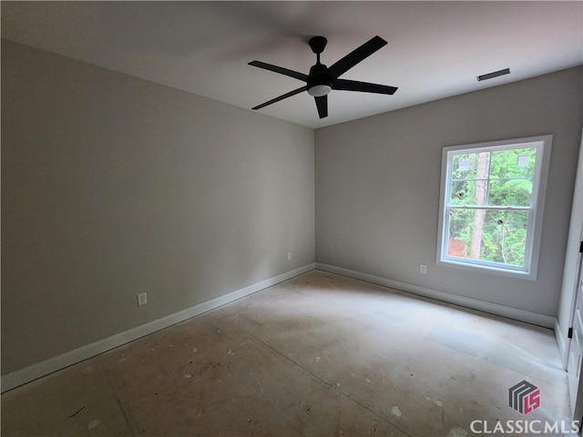 350 Discovery Trl, Athens, GA 30605 - spare room with baseboards and a ceiling fan