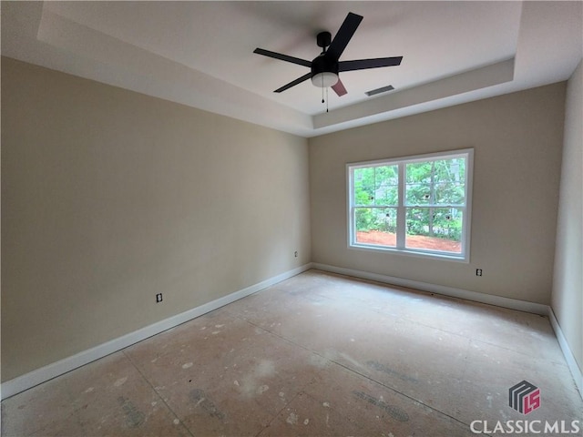 355 Discovery Trl, Athens, GA 30605 - unfurnished room featuring a raised ceiling and a ceiling fan