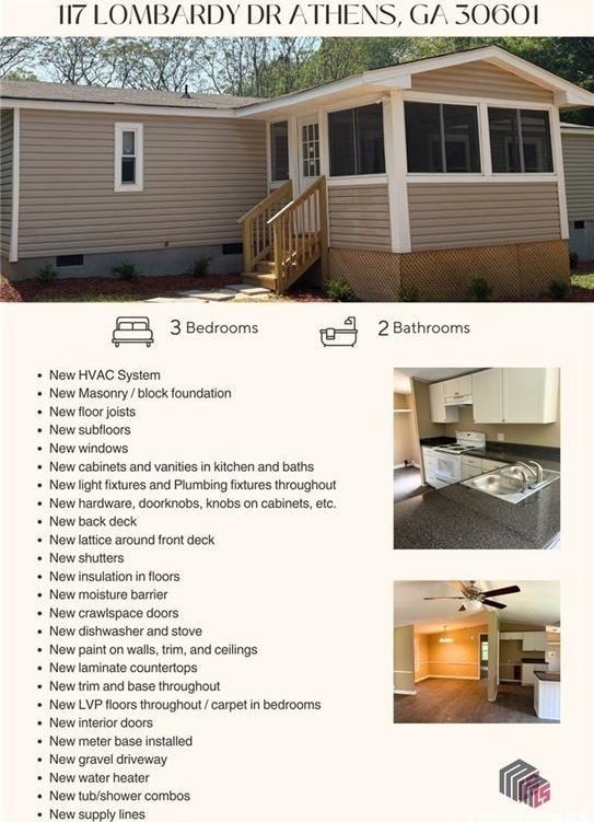 117 Lombardy Dr, Athens, GA 30601 - view of marketing collateral with multiple images