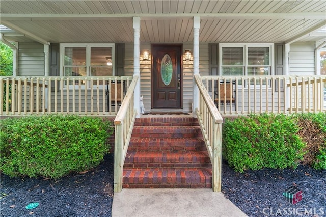 4080 Derby, Cumming, GA 30040 - doorway to property with covered porch