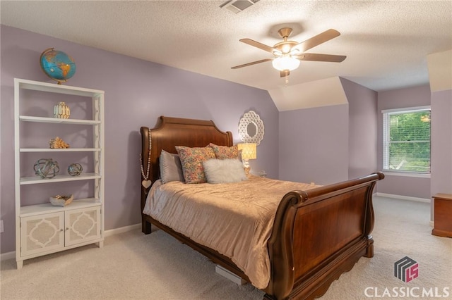 4080 Derby, Cumming, GA 30040 - bedroom with carpet flooring, a textured ceiling, baseboards, and a ceiling fan