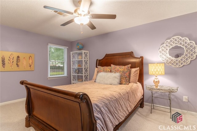 4080 Derby, Cumming, GA 30040 - bedroom with light carpet, baseboards, and a ceiling fan