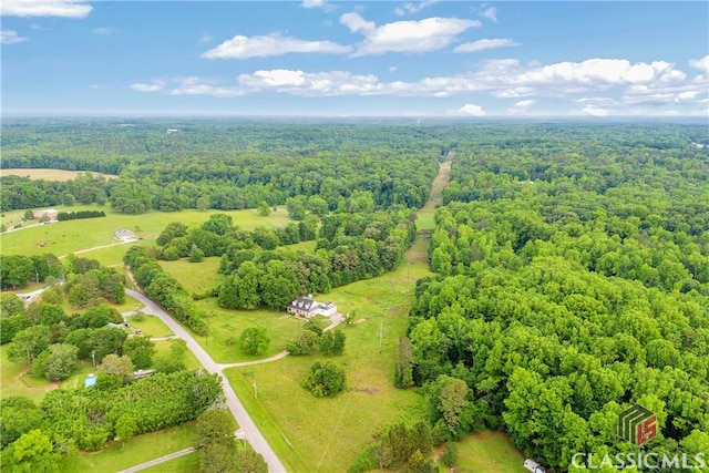 570 Davis Rd, Jefferson, GA 30549 - bird's eye view of a heavily wooded area