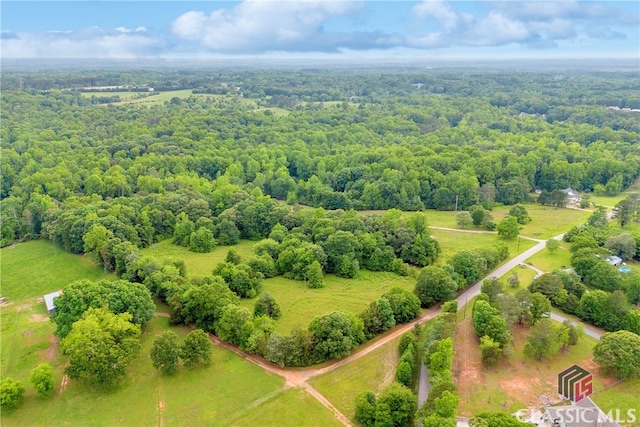 570 Davis Rd, Jefferson, GA 30549 - aerial view of a heavily wooded area
