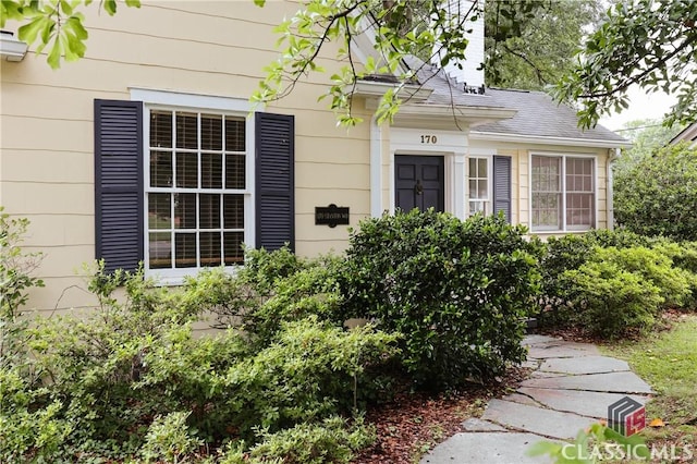 170 Stanton, Athens, GA 30606 - view of exterior entry with a chimney