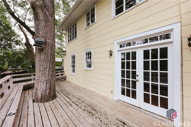 170 Stanton, Athens, GA 30606 - wooden deck with french doors