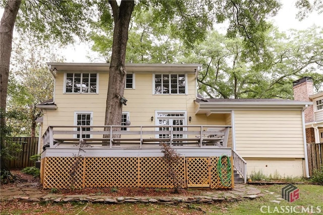 170 Stanton, Athens, GA 30606 - rear view of house featuring a deck