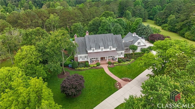 710 Cox Rd, Milton, GA 30075 - aerial view of property and surrounding area with a forest