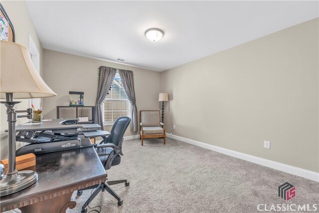 1810 Willow Creek Dr, Watkinsville, GA 30677 - carpeted home office with baseboards