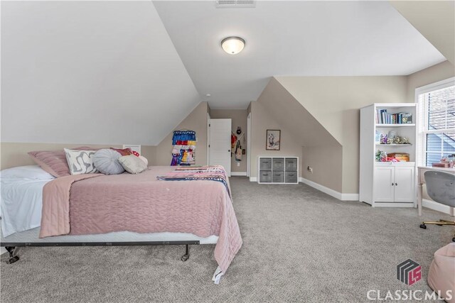 1810 Willow Creek Dr, Watkinsville, GA 30677 - bedroom featuring carpet floors, lofted ceiling, and baseboards
