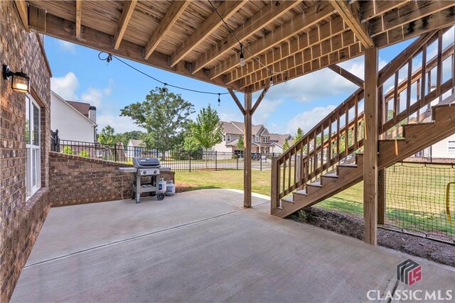 1810 Willow Creek Dr, Watkinsville, GA 30677 - view of patio / terrace featuring grilling area and stairway