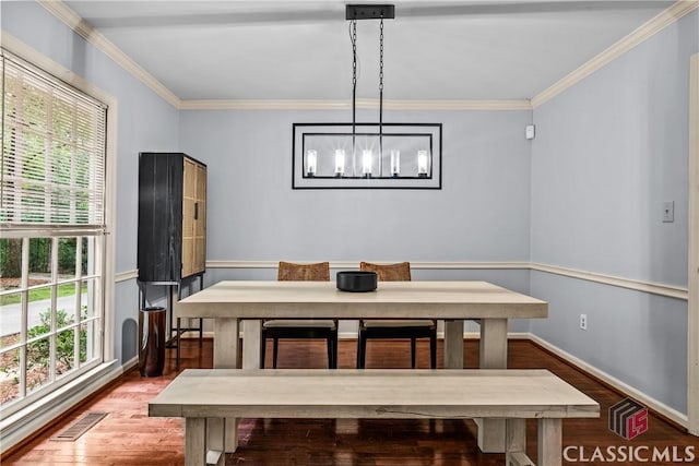 161 Pinecrest Ter, Athens, GA 30606 - dining space with wood finished floors and ornamental molding