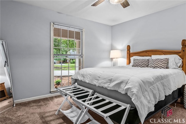161 Pinecrest Ter, Athens, GA 30606 - bedroom featuring carpet, baseboards, and a ceiling fan