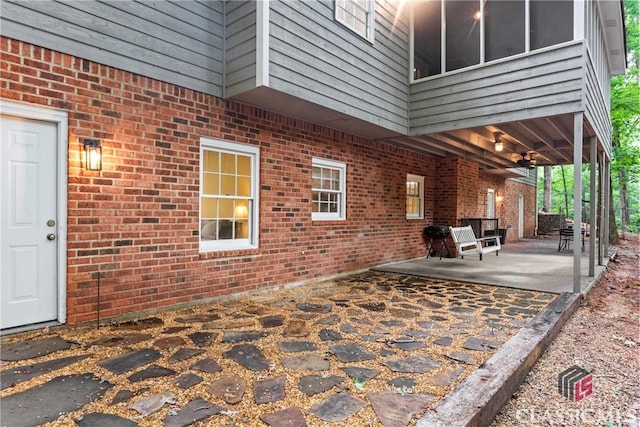 161 Pinecrest Ter, Athens, GA 30606 - view of patio / terrace featuring ceiling fan