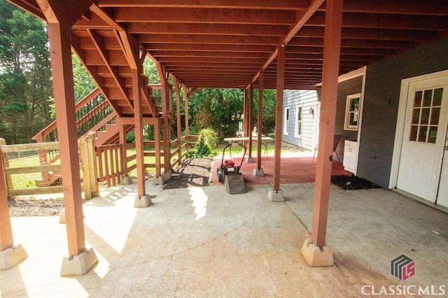 1851 Harvest Way, Loganville, GA 30052 - view of patio / terrace with stairs