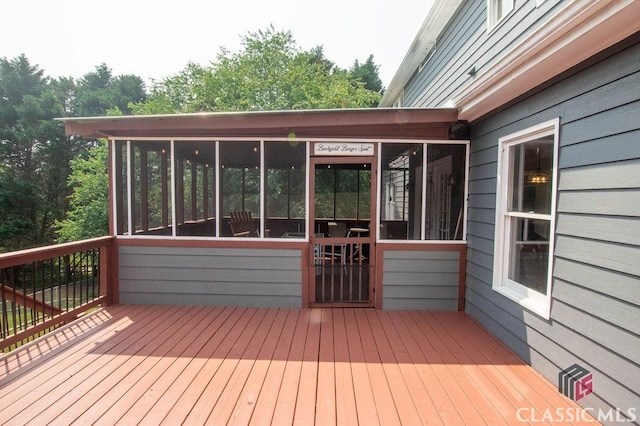 1851 Harvest Way, Loganville, GA 30052 - wooden terrace with a sunroom
