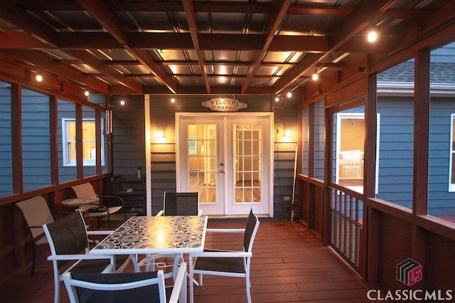 1851 Harvest Way, Loganville, GA 30052 - deck with french doors and outdoor dining space