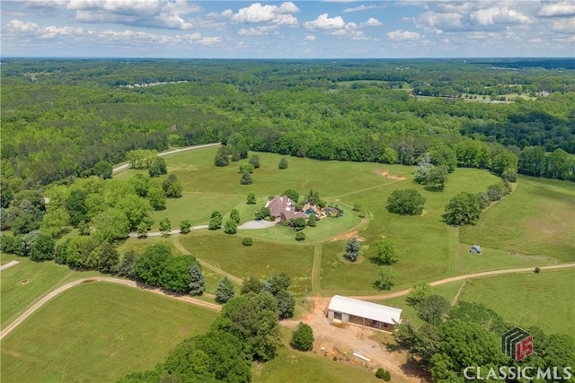 3881 Sims Bridge Rd, Monroe, GA 30656 - aerial view of sparsely populated area featuring a heavily wooded area