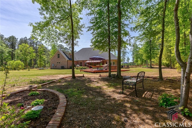 1641 Lane Creek Rd, Bogart, GA 30622 - view of grassy yard with a gazebo