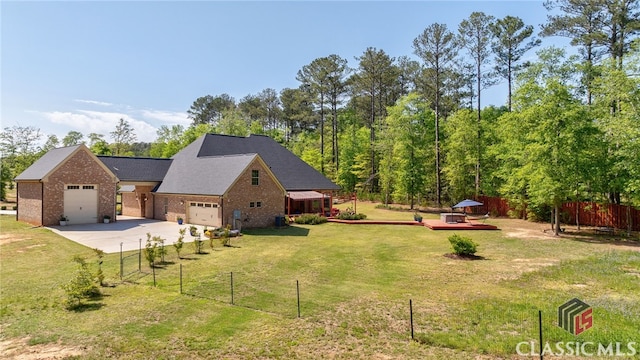 1641 Lane Creek Rd, Bogart, GA 30622 - view of yard with driveway and a garage