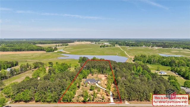 1641 Lane Creek Rd, Bogart, GA 30622 - aerial overview of property's location featuring a nearby body of water, property boundaries highlighted, and a local golf course