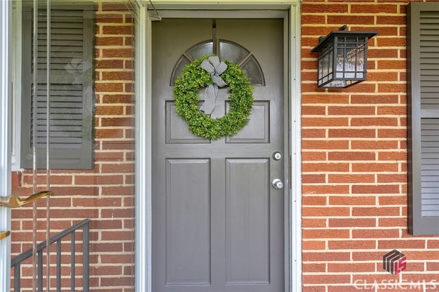 1210 Burr Harris Rd, Watkinsville, GA 30677 - doorway to property featuring brick siding