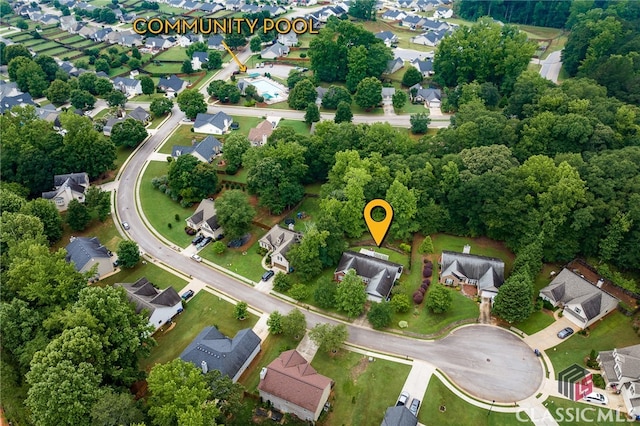 1663 Oconee Pt, Jefferson, GA 30549 - aerial view of property and surrounding area with nearby suburban area
