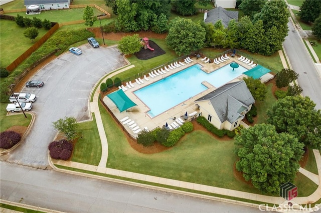 1663 Oconee Pt, Jefferson, GA 30549 - aerial view of a pool