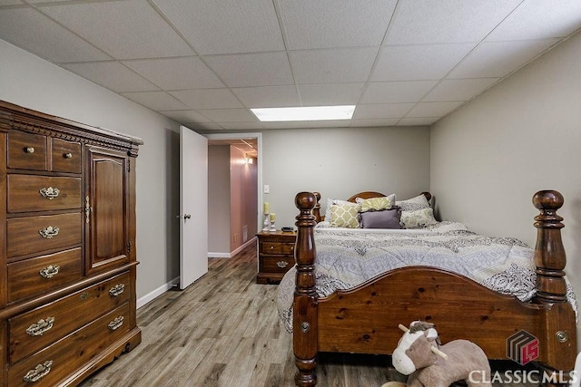 226 Baker St, Statham, GA 30666 - bedroom featuring light wood-style flooring and a drop ceiling