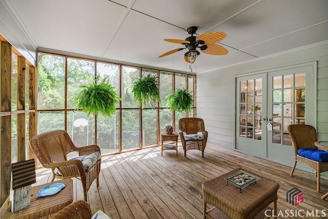 226 Baker St, Statham, GA 30666 - sunroom / solarium with french doors and healthy amount of natural light