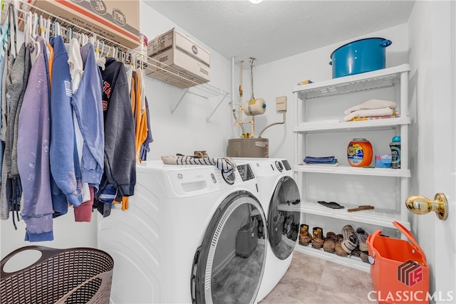 5480 Apache Trl, Gainesville, GA 30506 - laundry room featuring washer and clothes dryer and a textured ceiling