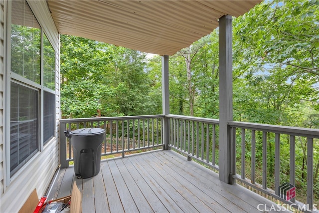 5480 Apache Trl, Gainesville, GA 30506 - view of wooden deck