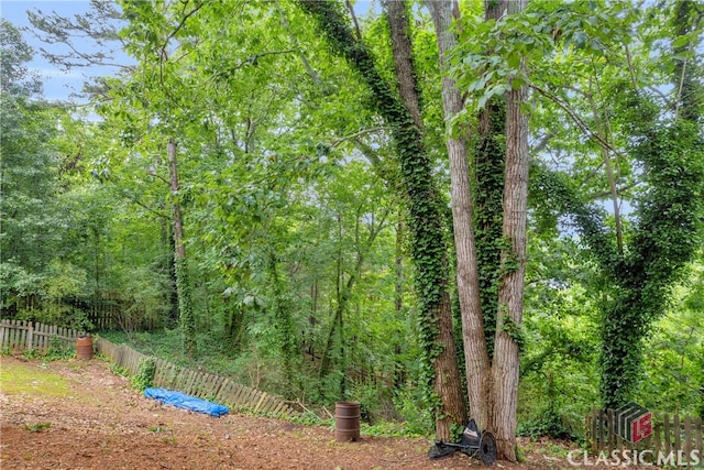 5480 Apache Trl, Gainesville, GA 30506 - view of yard featuring a wooded view