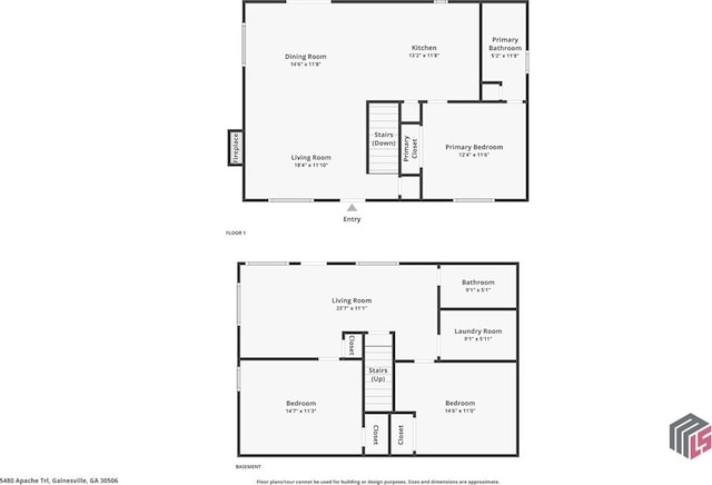 5480 Apache Trl, Gainesville, GA 30506 - view of property floor plan