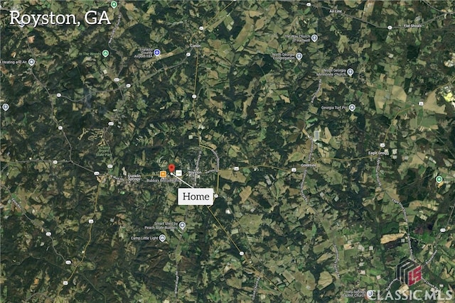 120 Peach Ln, Royston, GA 30662 - aerial map of property and surrounding area