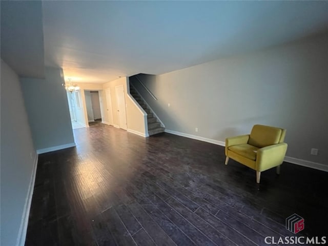 290 Appleby Dr Unit 268, Athens, GA 30605 - unfurnished room featuring a chandelier, wood finished floors, and stairway