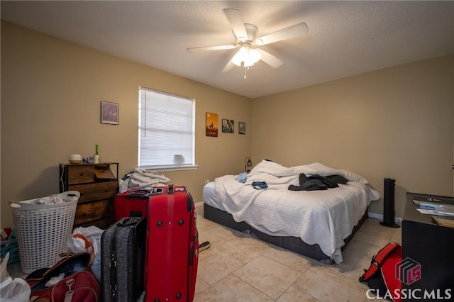2165 S Milledge Ave Unit F4, Athens, GA 30605 - bedroom with light tile patterned floors and a ceiling fan