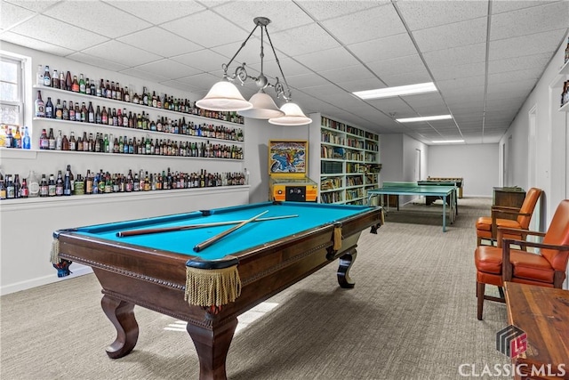 1233 Staplers Bridge Rd, Nicholson, GA 30565 - recreation room featuring carpet floors and billiards table