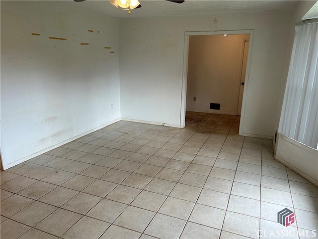 220 Swanson Dr W Unit 1, Athens, GA 30606 - unfurnished room with a ceiling fan and light tile patterned floors
