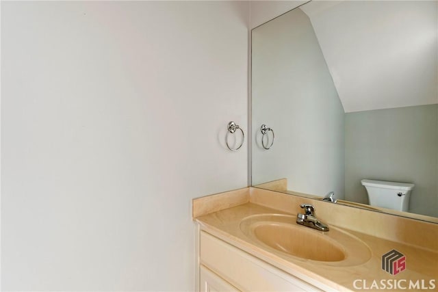105 Whitehead Rd Unit 17, Athens, GA 30606 - half bath with vanity and vaulted ceiling
